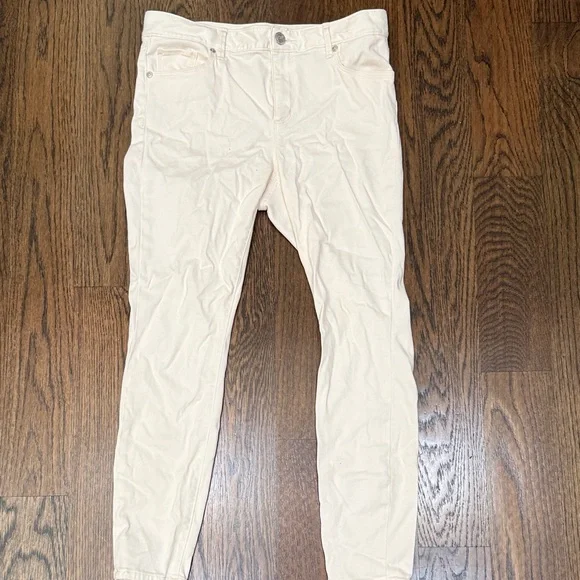 LOFT Light Beige Skinny Jeans - Picture 1 of 6